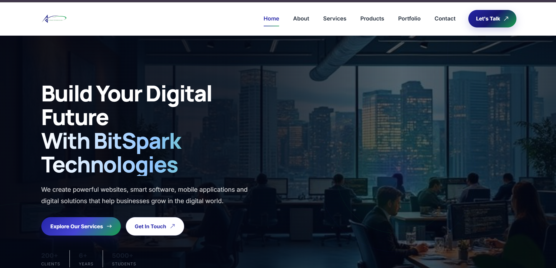 BitSpark Technologies Website