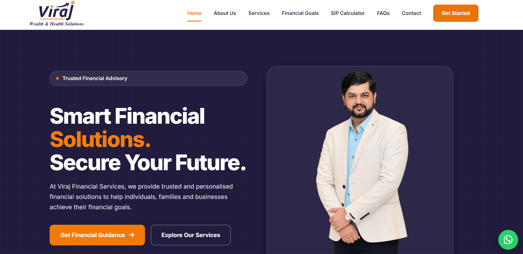 Viraj Financial Services Website
